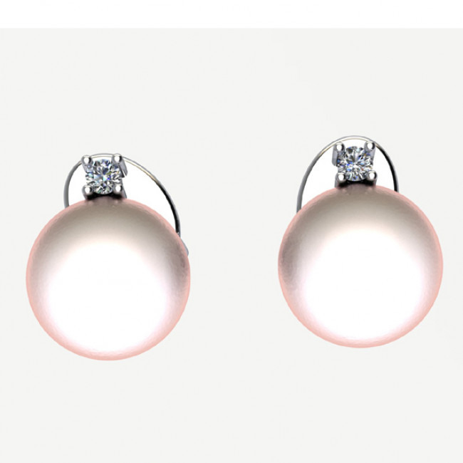 ORECCHINI GEMORO ORO 18KT PERLE AKOYA E DIAMANTI NATURALI OPE252BIA