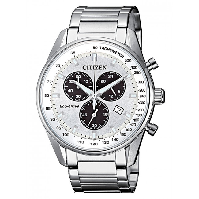 CITIZEN CRONOGRAFO ACCIAIO ECO-DRIVE AT2390-82A