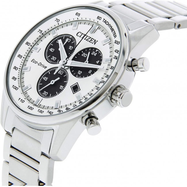 CITIZEN CRONOGRAFO ACCIAIO ECO-DRIVE AT2390-82A