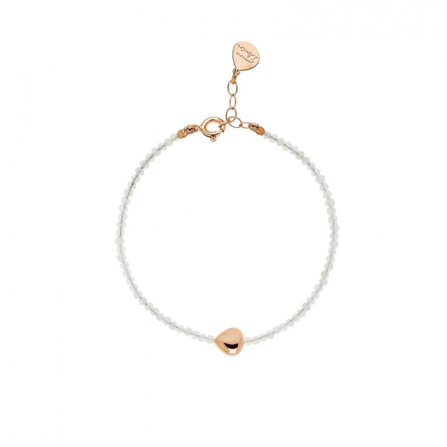 BRACCIALE ROSSO PREZIOSO ARGENTO 925 SEMINO D'AMORE ELEMENTS NEVE  BC24431SE-NV