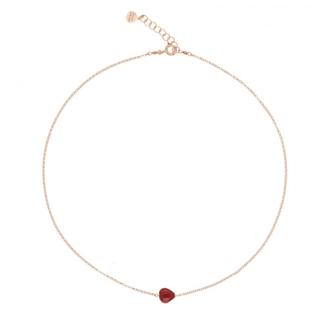 GIROCOLLO ROSSO PREZIOSO ARGENTO 925 SEMINO D'AMORE MELOGRANO GC24405SE-MG