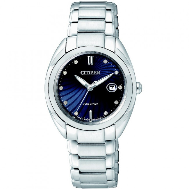 CITIZEN SOLO TEMPO LADY QUADRANTE BLU ZIRCONI EM0310-61L