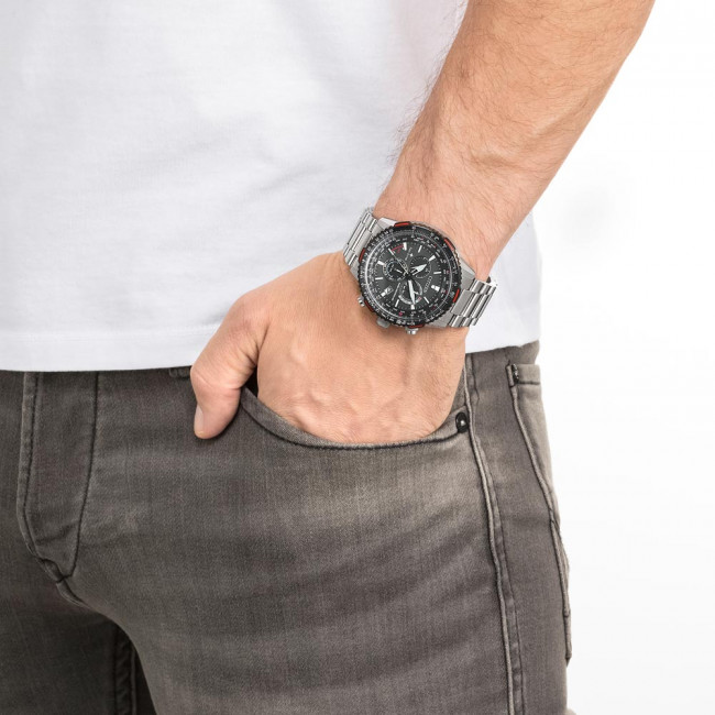 CITIZEN RADIOCONTROLLATO CRONO PILOT ACCIAIO CB5001-57E