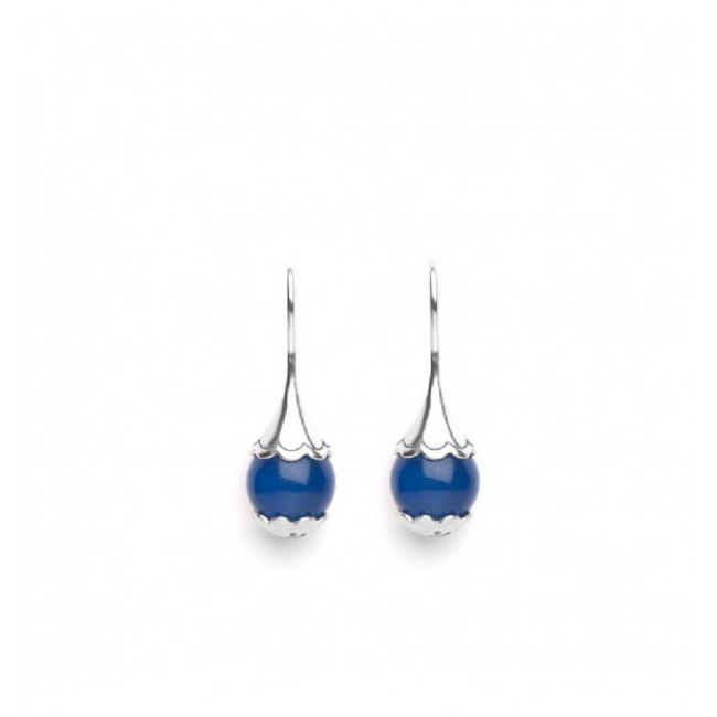ORECCHINI TAMASHII EAR-DROPS AGATA BLU EHST6-18