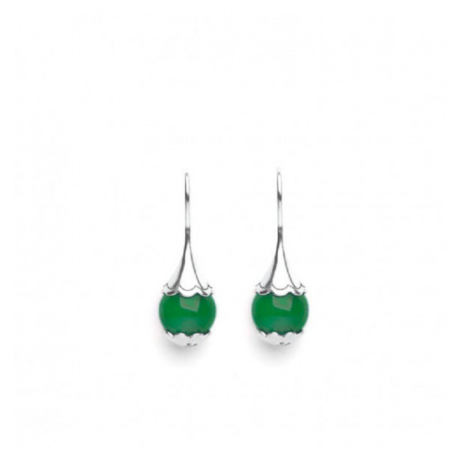 ORECCHINI TAMASHII EAR-DROPS AGATA VERDE EHST6-12