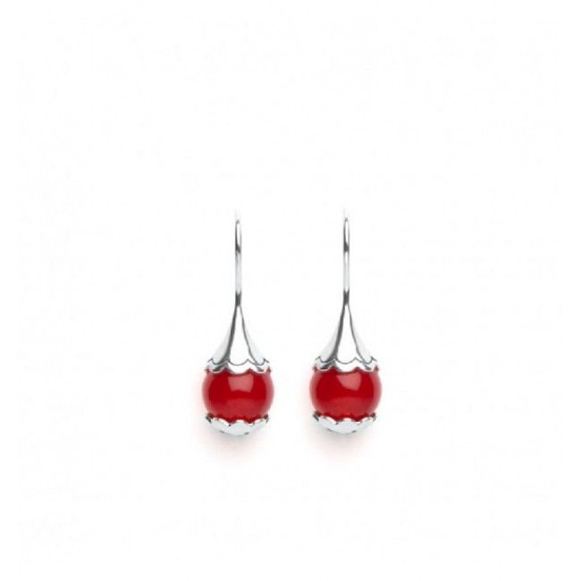 ORECCHINI TAMASHII EAR-DROPS AGATA ROSSO PASSIONE EHST6-124