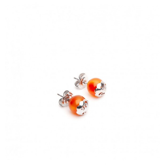 ORECCHINI TAMASHII SPHERE CORNIOLA EHST8-19