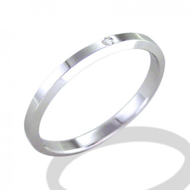 FEDE GEMORO ORO BIANCO 18KT E DIAMANTE CT. 0,01 FD170
