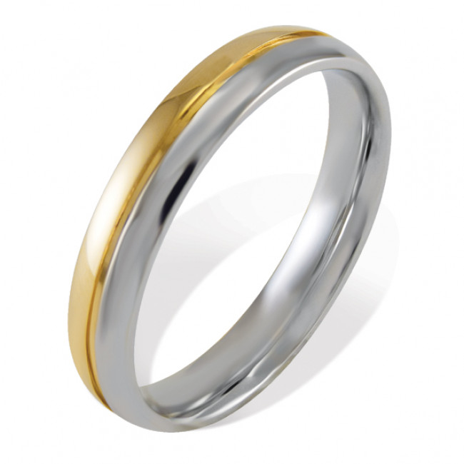 FEDE GEMORO ORO GIALLO E BIANCO 18KT  FN243