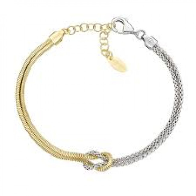 BRACCIALE ARGENTO NODO D'AMORE AMEN BRNOAMBG16