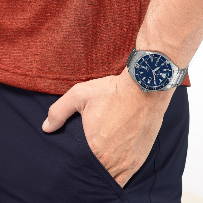 CITIZEN SOLO TEMPO ACCIAIO ECO DRIVE BM7450-81L