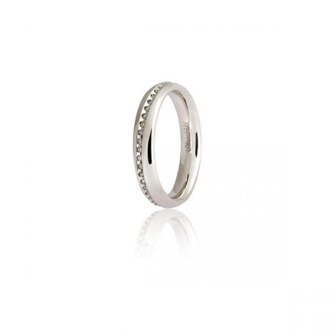 FEDE UNOAERRE INFINITO IN ORO BIANCO O ROSA 18CT. E DIAMANTI