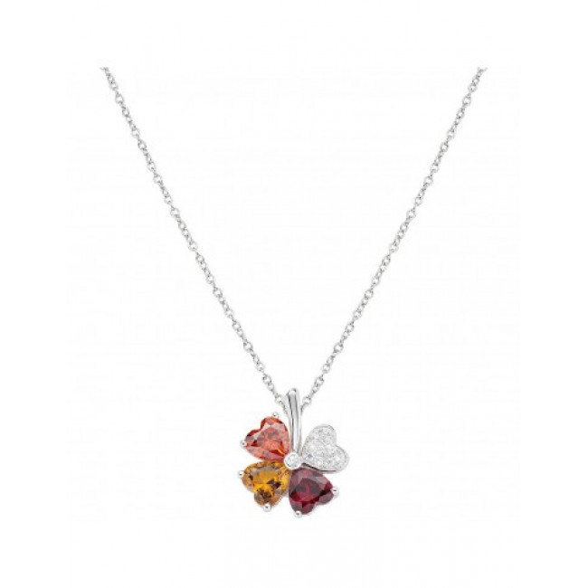 GIROCOLLO ARGENTO QUADRICUORE AMEN CLPQUBMAR