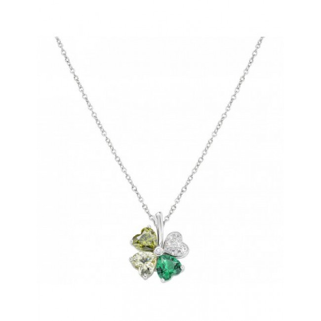 GIROCOLLO ARGENTO QUADRICUORE AMEN CLPQUBMVE