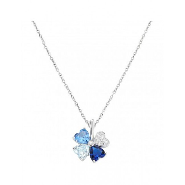 GIROCOLLO ARGENTO QUADRICUORE AMEN CLPQUBMBL