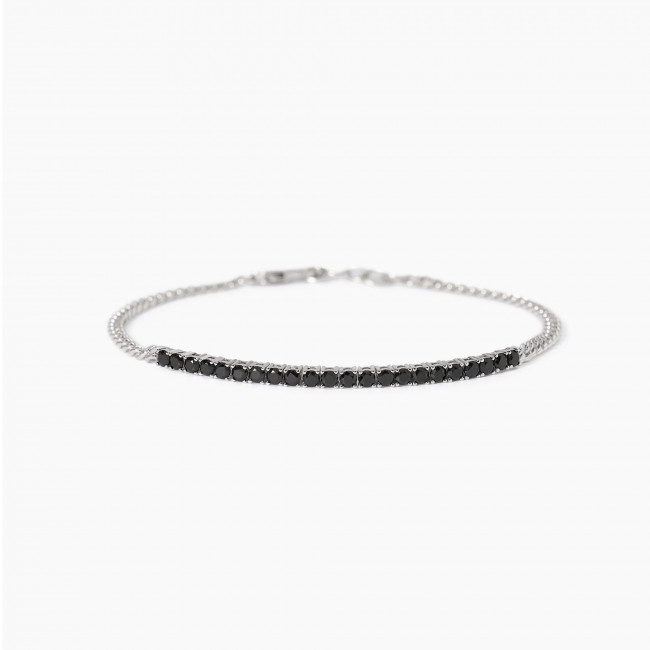 BRACCIALE MABINA MIDNIGHT ARGENTO UOMO 533989