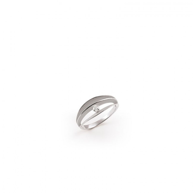 ANELLO ANNAMARIA CAMMILLI COLLEZIONE VELAA STAR IN ORO BIANCO ICE