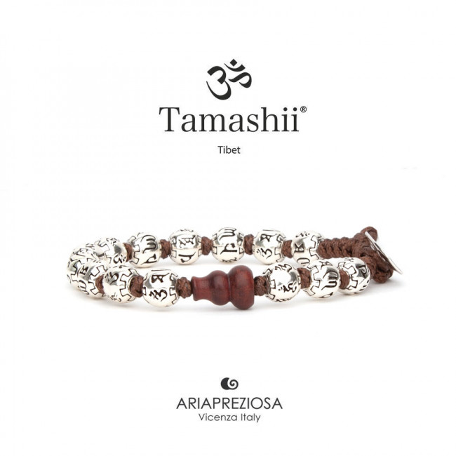 BRACCIALE TAMASHII  RUOTA DELLA PREGHIERA ARGENTO BHS924-S8