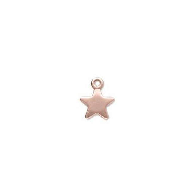 SIGILLO STELLA DA 10 MM PER ORECCHINO IN ORO ROSA 9KT CI157R
