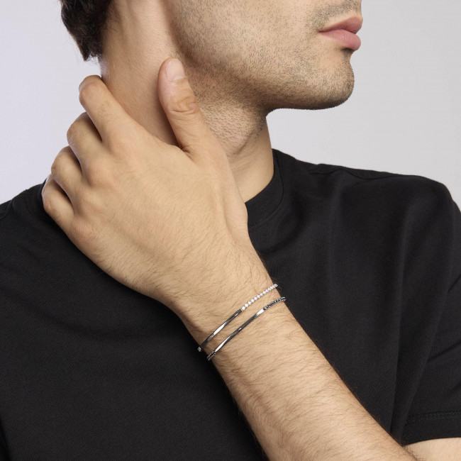 BRACCIALE MABINA GENTLEMAN ARGENTO UOMO 533818