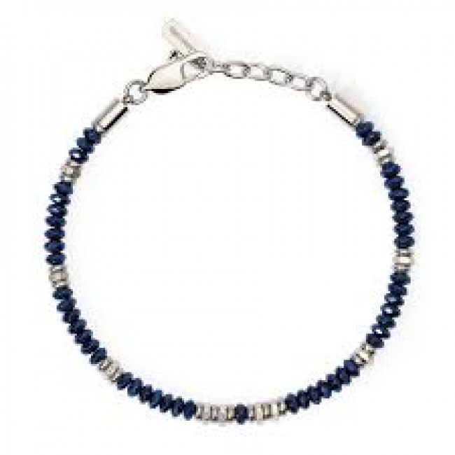 BRACCIALE  2JEWELS ACCIAIO EMATITE BLU 232550