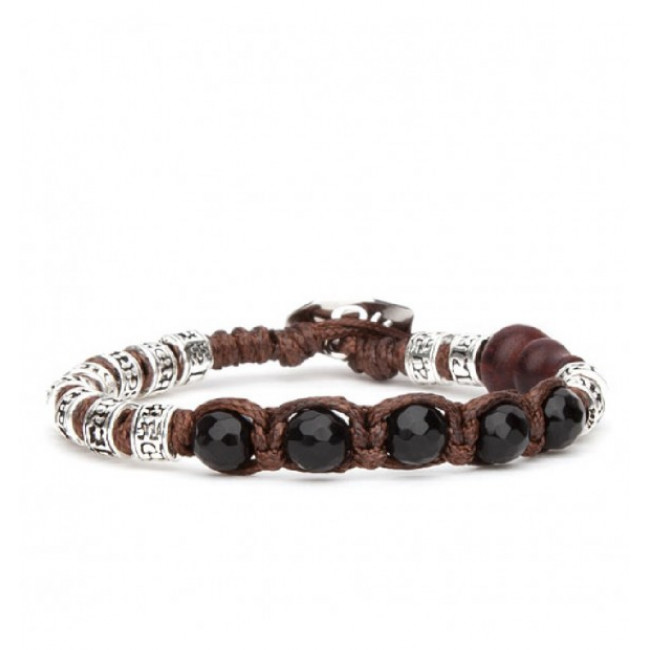 BRACCIALE TAMASHII ONICE NERA RUOTA DELLA PREGHIERA BHS924-S4-1