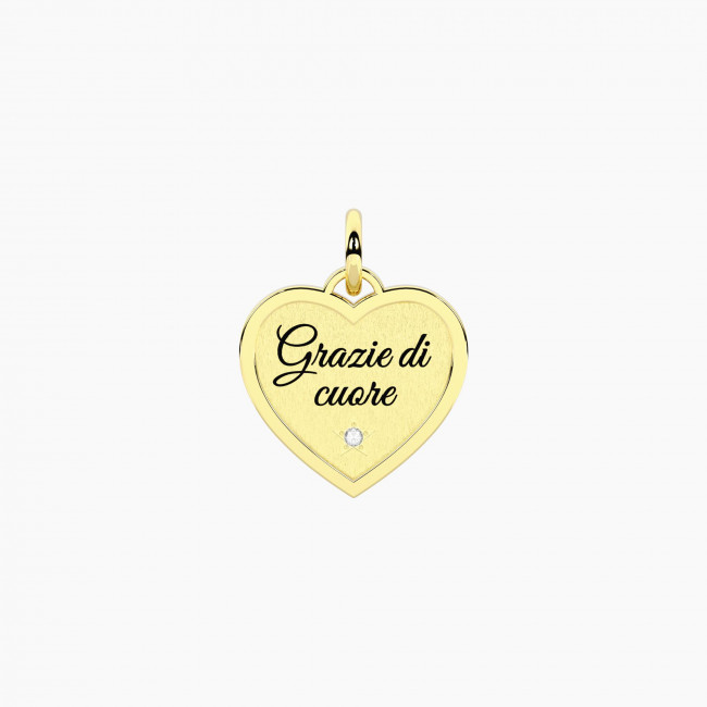 KIDULT BY YOU CHARM ACCIAIO GRAZIE DI CUORE 741166