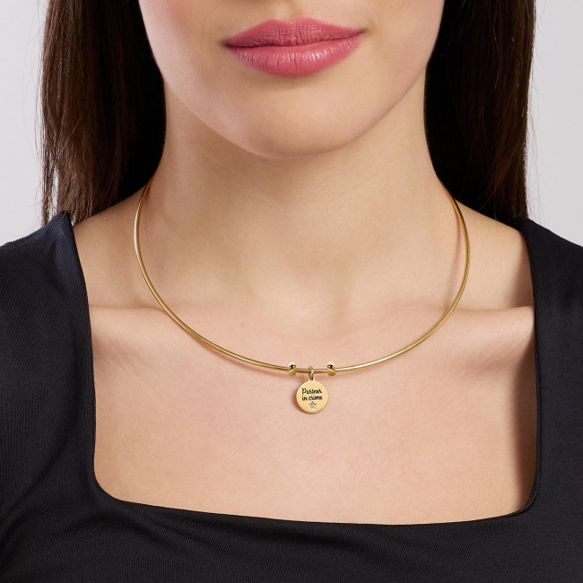 KIDULT BY YOU COLLANA ACCIAIO DORATO HULA-HOOP 751248