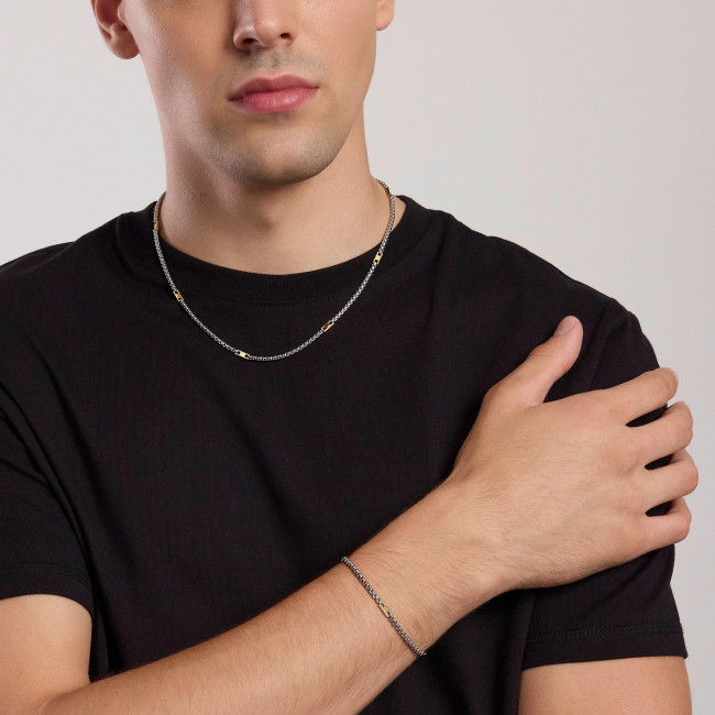 BRACCIALE MABINA ACTIVE ARGENTO UOMO 533967