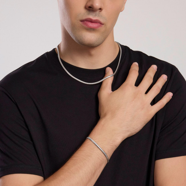 BRACCIALE MABINA DAILY ARGENTO UOMO 533981