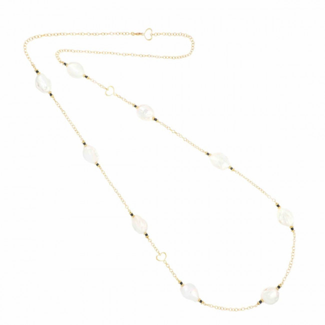 COLLANA  MAMAN ET SOPHIE ARGENTO 925  PERLE CLPES9CT