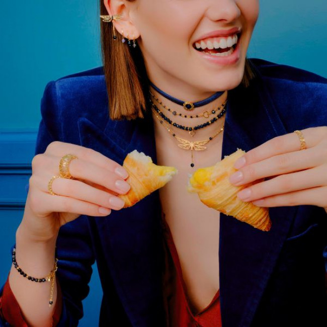 GIROCOLLO  MAMAN ET SOPHIE ARGENTO 925  PIETRE GCISF4ZA