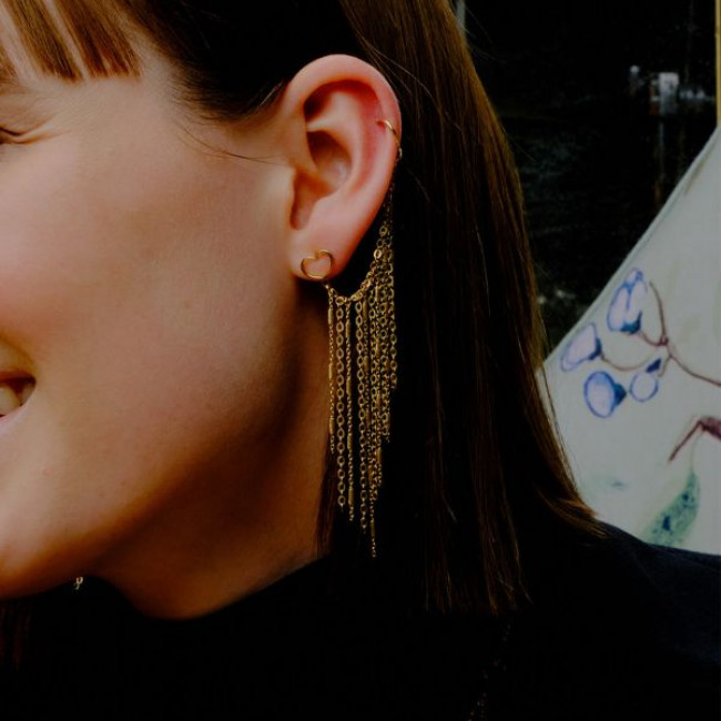 MONOORECCHINO MAMAN ET SOPHIE ARGENTO 925  FRANGE ORFRA4CT11GI