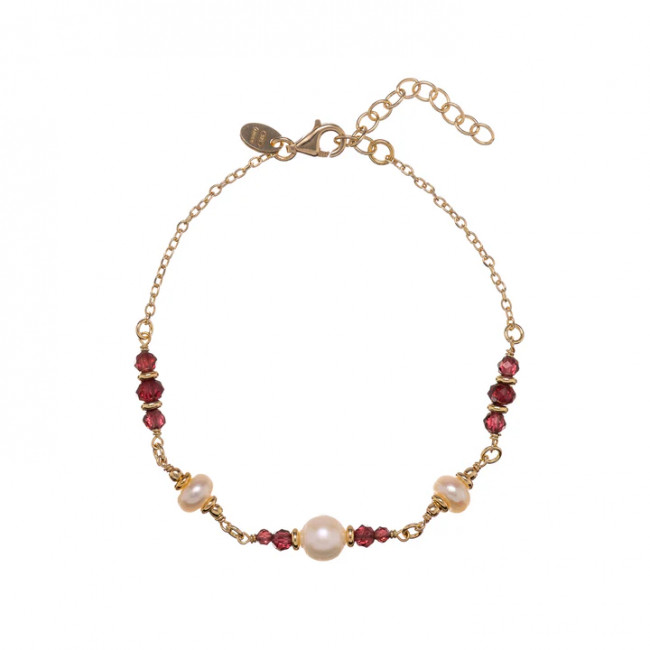 BRACCIALE ALISIA ARGENTO 925 GARNET AL5182.01.029