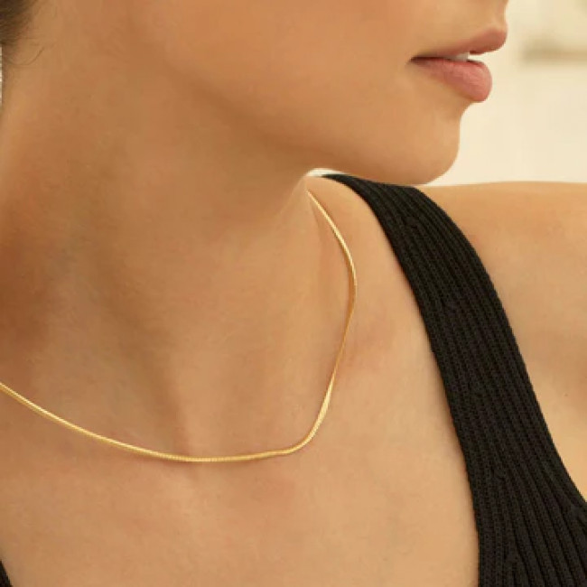 GIROCOLLO ALISIA ARGENTO 925 HERRINGBONE SHORT AL3439.01.000