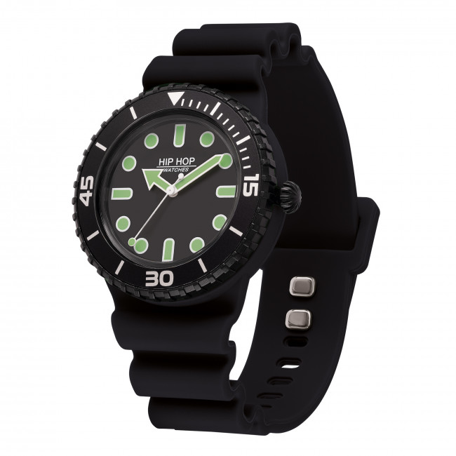 OROLOGIO  HIP HOP MASTER GREEN/BLACK HWU1236