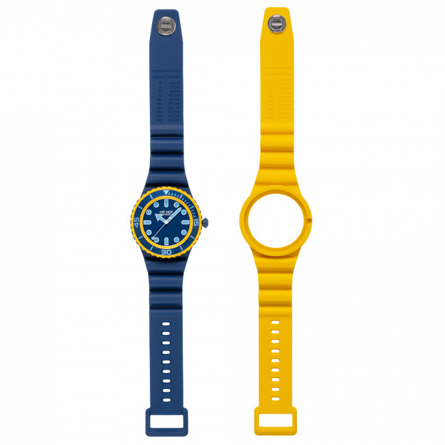 OROLOGIO  HIP HOP MASTER BLUE/YELLOW  HWU1261