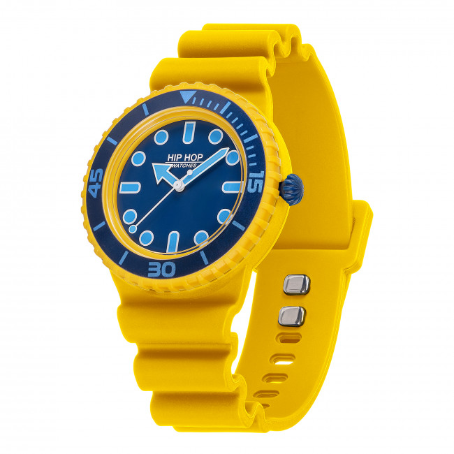 OROLOGIO  HIP HOP MASTER BLUE/YELLOW  HWU1261