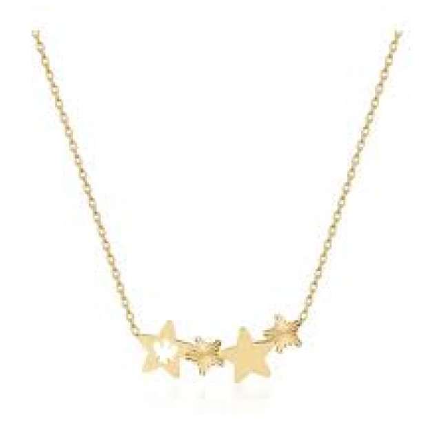 GIROCOLLO ORO 9KT STELLE ROBERTO GIANNOTTI NKT401