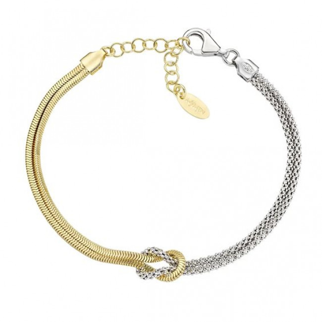 BRACCIALE ARGENTO NODO D'AMORE AMEN BRNOAMBG18