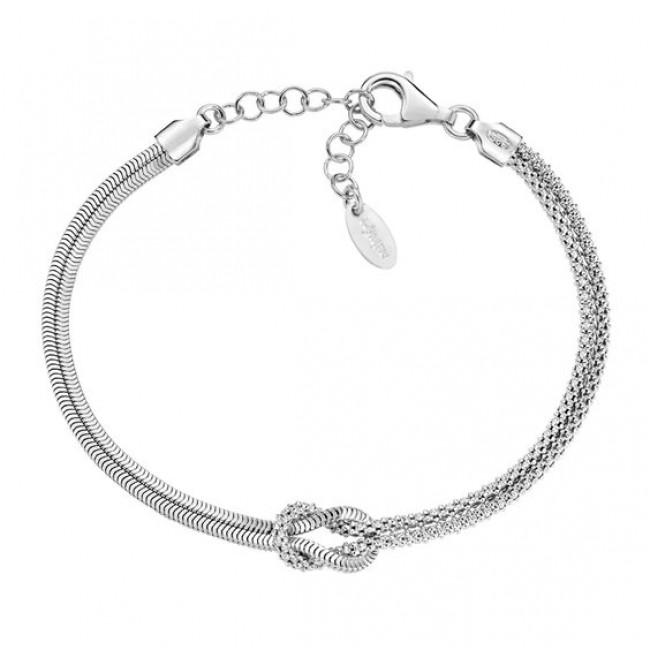 BRACCIALE ARGENTO NODO D'AMORE AMEN BRNOAMBB16