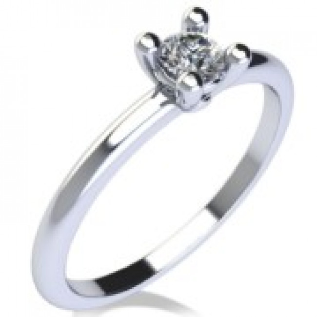 ANELLO GEMORO ORO 18KT gr. 1,60 DIAMANTE ct. 0,09  SS736BIA09