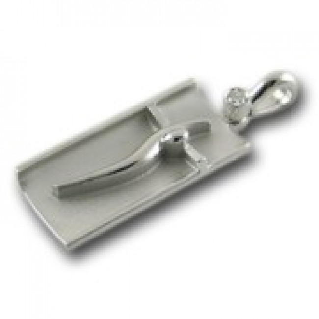 CIONDOLO CROCE GEMORO IN ARGENTO 925 E   DIAMANTE NATURALE  AGCU140