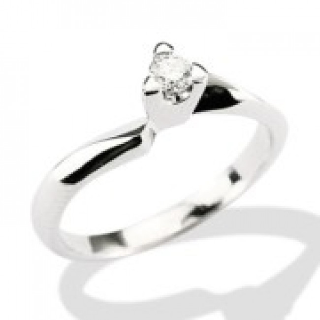 ANELLO GEMORO ORO 18KT gr. 2,90 DIAMANTE ct. 0,18  SS460BIA18