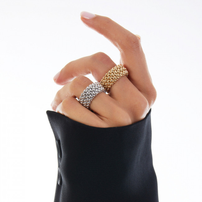 ANELLO UNOAERRE CHICCO DORATO ARG. 925 6212/14