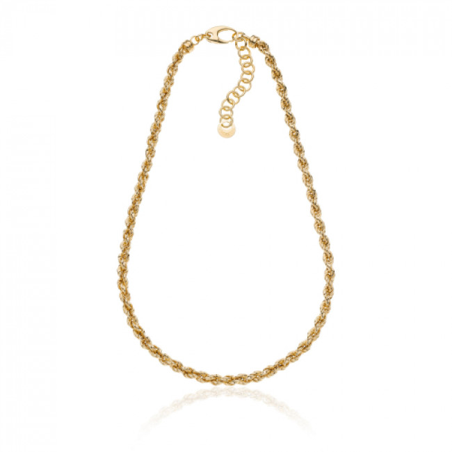 COLLANA UNOAERRE KORDA DORATA ARG. 925 6303