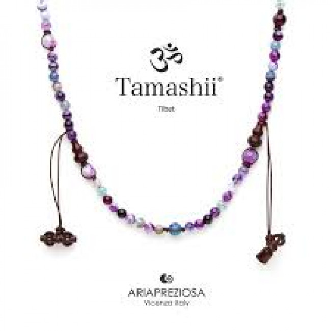 COLLANA TAMASHII  MUDRA AGATA AMARENA NHS1600-157