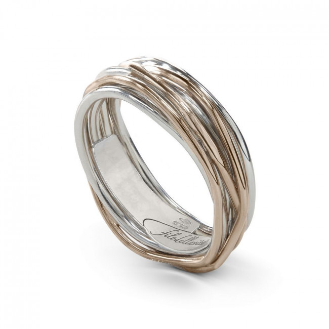 ANELLO FILODELLAVITA CLASSIC COLLECTION 7 FILI ORO E ARGENTO 925 AN7AR