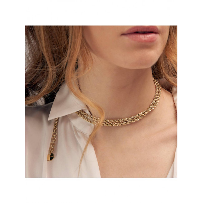 COLLANA UNOAERRE PAPERCLIP OTTONE DORATO  2319