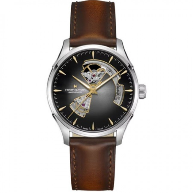 HAMILTON JAZZMASTER OPEN HEART AUTO H32675581